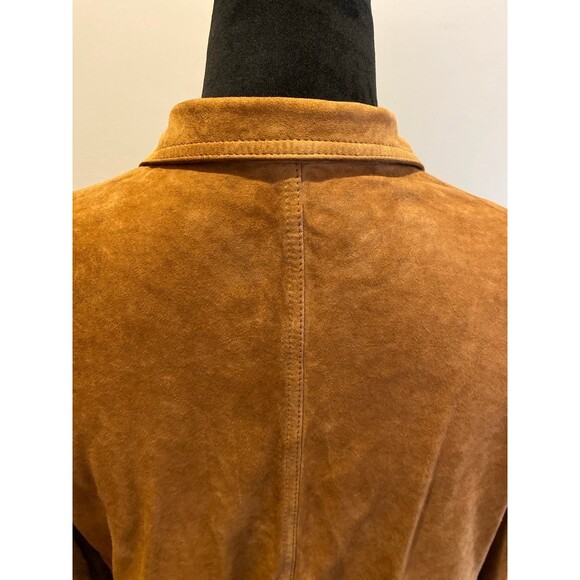 Reversable Womens Jacket ? Suede Brown & Cheetah Print other Side Sz ? Large - Picture 8 of 12